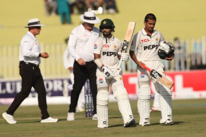 Gritty Fifties from Saim Ayub and Saud Shakeel Anchor Pakistan on Rain-Hit Day One