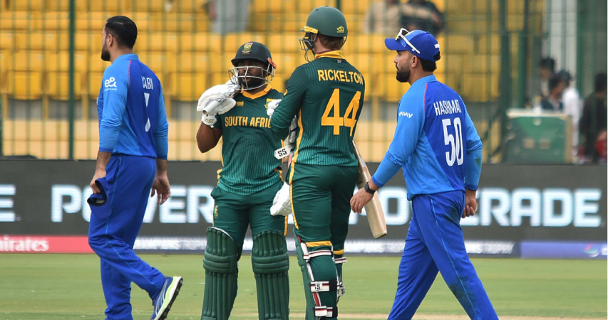 South Africa Thrash Afghanistan in Champions Trophy Group B Opener